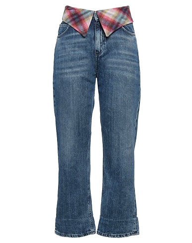 GAëLLE Paris Bootcut Jeans Blue 100% Cotton, Acrylic, Polyester, Wool