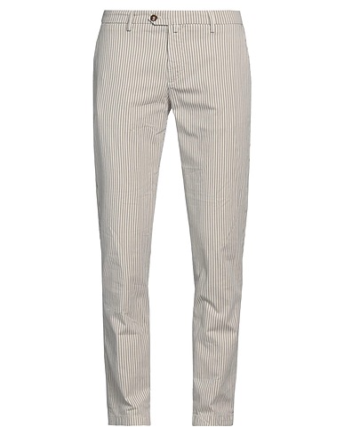 BRIGLIA 1949 Casual pants Ivory 99% Cotton, 1% Elastane