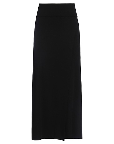 ISABEL BENENATO Maxi Skirts Black 82% Viscose, 18% Polyester