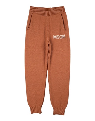 MSGM Pantalone KIDS Nocciola 50% Lana Vergine, 50% Acrilico
