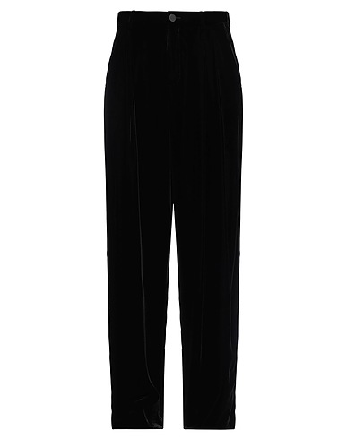 SAINT LAURENT Casual pants Black 74% Viscose, 26% Silk