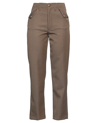 DONDUP Casual trouser Military green 55% Polyester, 45% Virgin Wool