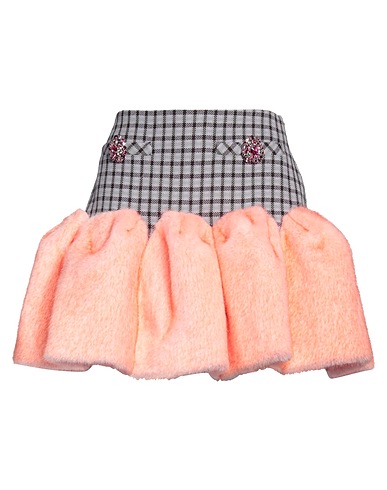 AREA Mini skirt Lilac 74% Virgin Wool, 26% Cotton, Polyester