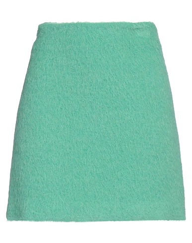 MSGM Minirock Säuregrün 64% Schurwolle, 20% Polyamid, 16% Alpakawolle