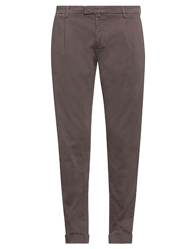 BRIGLIA 1949 Casual trouser Dark brown 98% Cotton, 2% Elastane