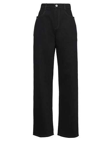 DION LEE Denim trousers Black 100% Cotton