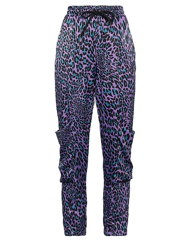 GAëLLE Paris Casual trouser Purple 100% Polyester