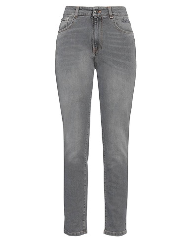 ICEBERG Denim trousers Grey 99% Cotton, 1% Elastane