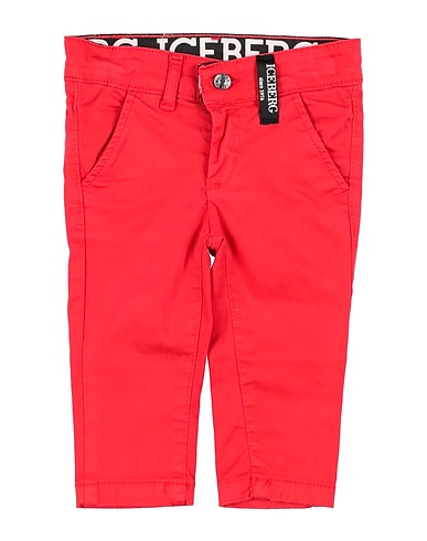 ICEBERG Casual pants Red 97% Cotton, 3% Elastane