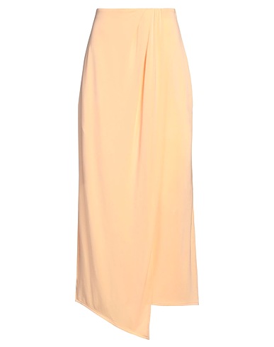 PATRIZIA PEPE Midi skirt Salmon pink 76% Acetate, 19% Polyamide, 5% Elastane