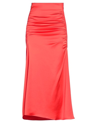 MSGM Midi skirt Tomato red 100% Polyester