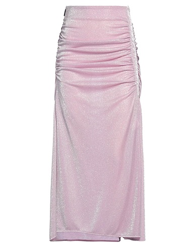 MSGM Midi skirt Lilac 68% Polyamide, 32% Metallic fiber