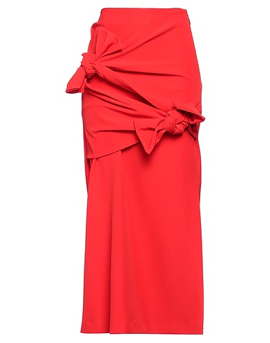 MSGM Maxi Skirts Tomato red 92% Polyester, 8% Elastane