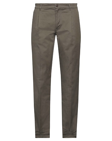 INCOTEX Casual pants Military green 98% Cotton, 2% Elastane