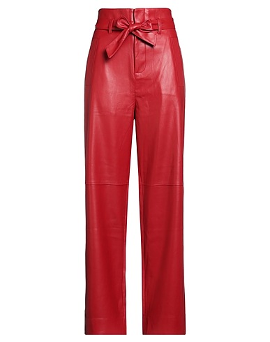 ESSENTIEL ANTWERP Pantalone Rosso 100% Polietilene, Poliestere riciclato