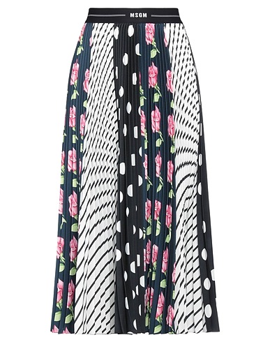 MSGM Midi skirt Black 100% Polyester