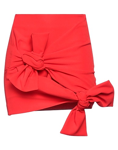MSGM Minigonna Rosso pomodoro 92% Poliestere, 8% Elastan