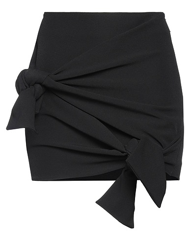 MSGM Mini skirt NERO 92% Polyester, 8% Elastane