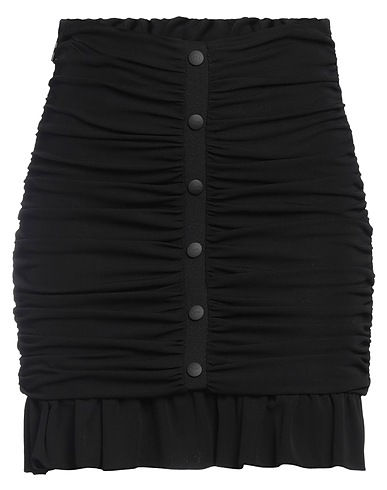 MSGM Minigonna Nero 100% Viscosa