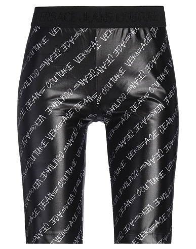 VERSACE JEANS COUTURE Shorts & Bermuda Nero 80% Poliestere, 20% Elastan