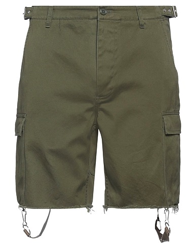 CELINE Shorts & Bermudas Militärgrün 100% Baumwolle