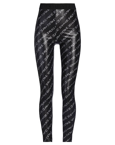 VERSACE JEANS COUTURE Leggings Black 80% Polyester, 20% Elastane
