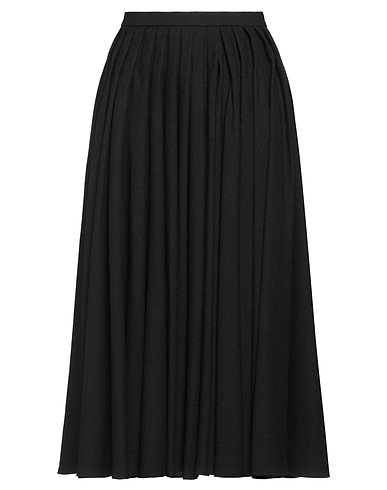 QUIRA Midi skirt Black 100% Virgin Wool