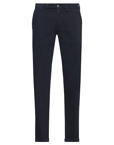 RE_HASH Casual trouser Navy blue 98% Cotton, 2% Elastane