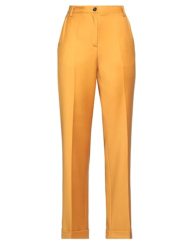 MASSIMO ALBA Casual trouser Mustard 100% Wool