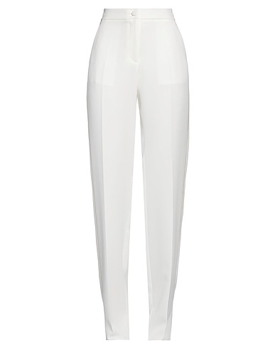 CAMILLA  Milano Casual trouser White 95% Polyester, 5% Elastane