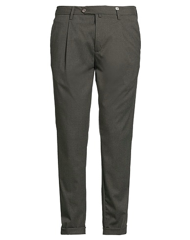 MYTHS Casual pants Military green 68% Polyester, 30% Viscose, 2% Elastane