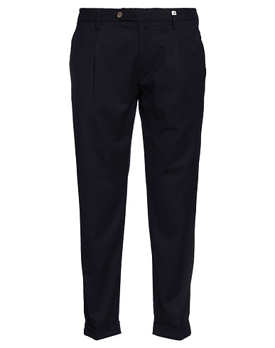 MYTHS Casual trouser BLU NOTTE 68% Polyester, 30% Viscose, 2% Elastane