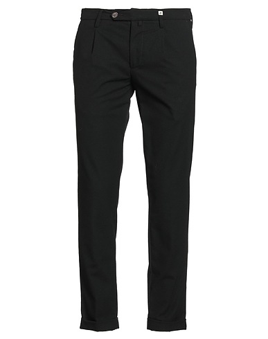 MYTHS Casual trouser Black 69% Polyester, 29% Viscose, 2% Elastane