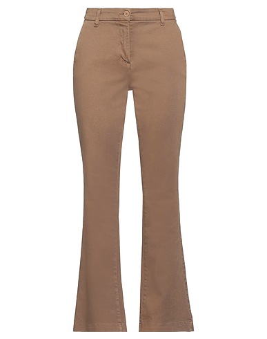 WHITE WISE Casual trouser 98% Cotton, 2% Elastic fibres