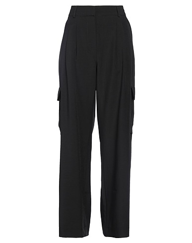 HERSKIND Pantalone Nero 94% Poliestere riciclato, 6% Elastan, Cotone