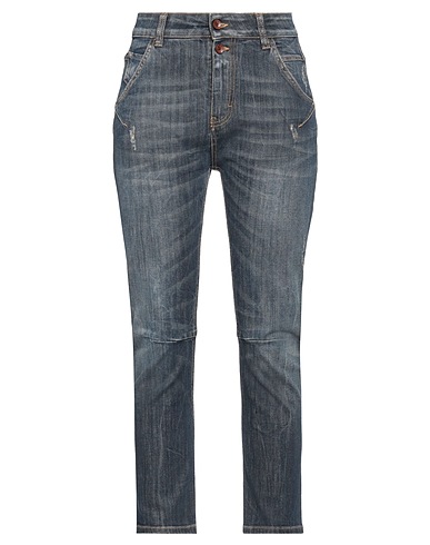 MANILA GRACE Pantaloni jeans Blu 98% Cotone, 2% Elastan
