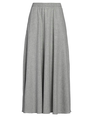 EMPORIO ARMANI Long skirt Grey 90% Virgin Wool, 8% Cashmere, 2% Elastane