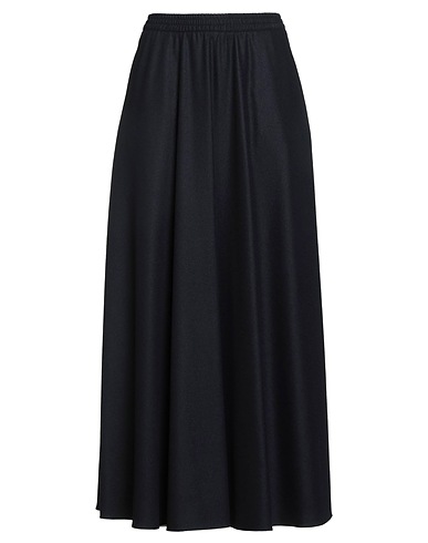 EMPORIO ARMANI Long skirt Midnight blue 90% Virgin Wool, 8% Cashmere, 2% Elastane
