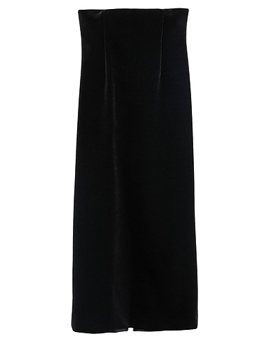PHILOSOPHY di LORENZO SERAFINI Maxi Skirts NERO 93% Polyester, 7% Elastane, Polyamide