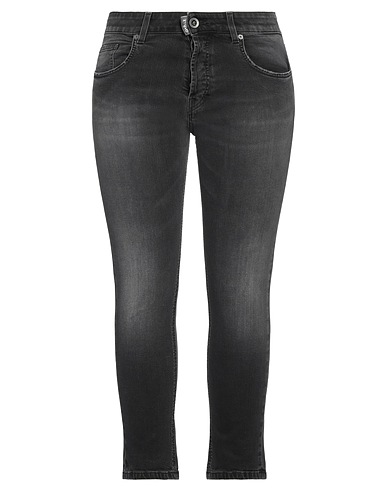 GAëLLE Paris Denim trousers Black 98% Cotton, 2% Elastane
