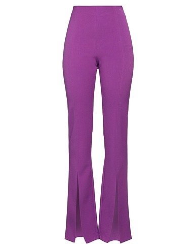 AMEN Pantalone Viola 65% Poliestere, 31% Viscosa, 4% Elastan