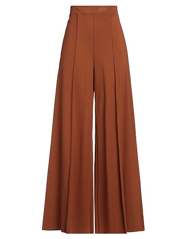 PIERANTONIO GASPARI Casual trouser Brown 65% Viscose, 30% Polyamide, 5% Elastane