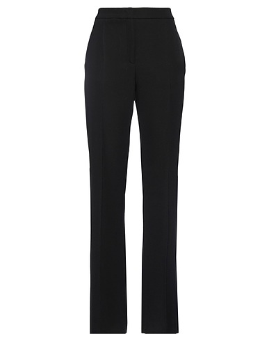 MOSCHINO Casual trouser Black 100% Virgin Wool, Polyester