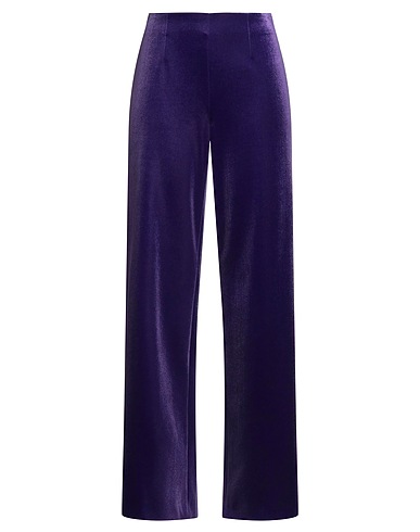 PHILOSOPHY di LORENZO SERAFINI Casual trouser Purple 93% Polyester, 7% Elastane