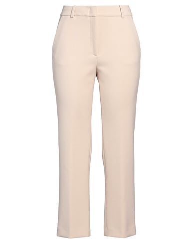 PESERICO Casual pants EASY BEIGE 64% Polyester, 27% Viscose, 6% Cotton, 3% Elastane
