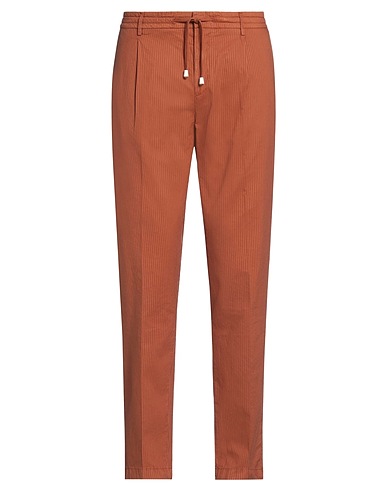 YAN SIMMON Casual pants Brown 73% Cotton, 27% Lycra®