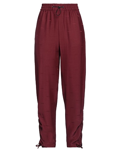 ICEBERG Casual pants Burgundy 58% Acetate, 42% Viscose
