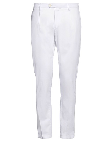 YAN SIMMON Pantalone Bianco 97% Cotone, 3% Elastan