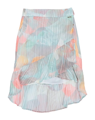 GUESS Skirt Light green 99% Polyester, 1% Metal