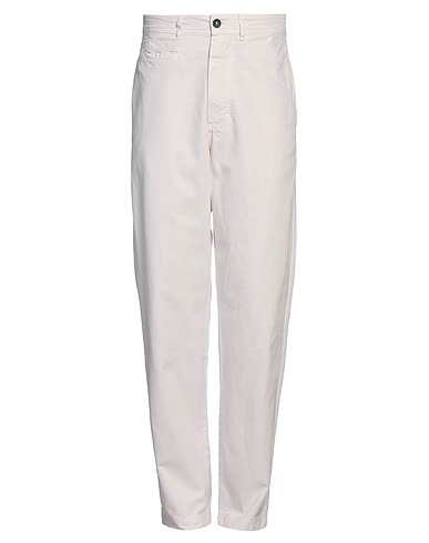 7D Casual trouser Off white 87% Cotton, 13% Linoleum